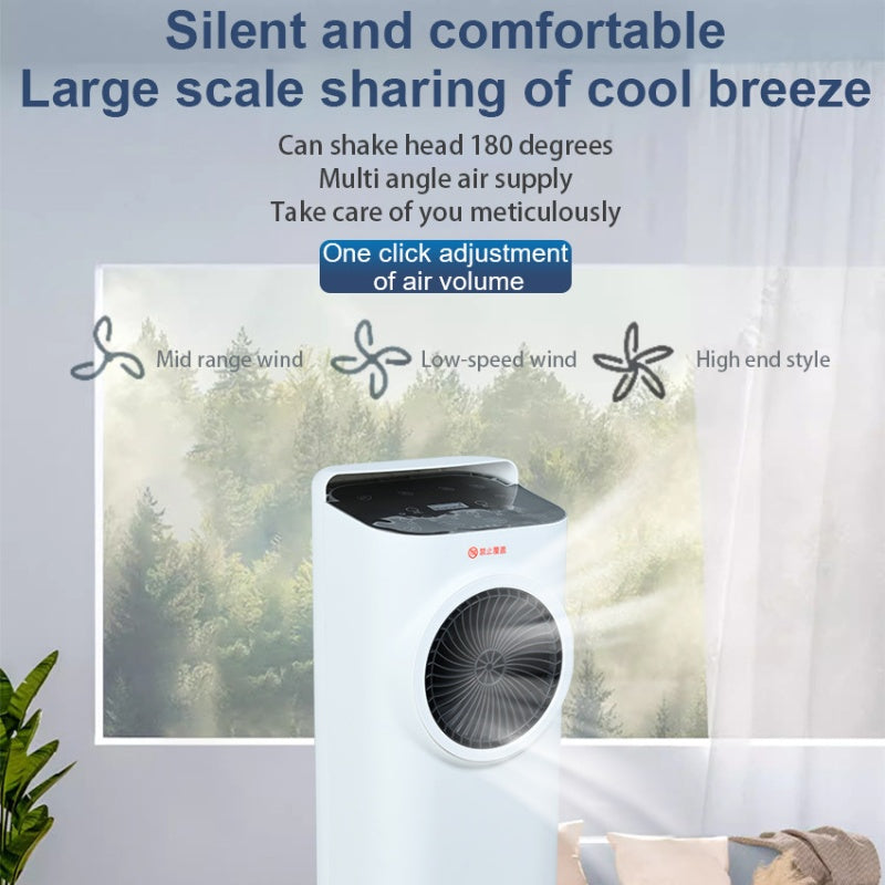 Smart Home Air Conditioner Fan — Cooling & Heating with Remote Control