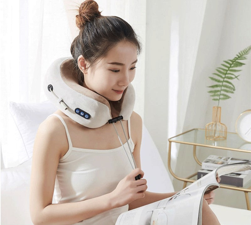 U-Shaped Neck & Shoulder Massager — Electric Cervical Massage Pillow